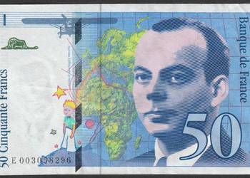 FRANCJA 50 FRANKÓW 1992 - de Saint-Exupery - E