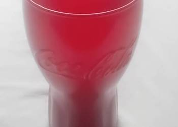 Czerwona kolekcjonerska szklanka Coca Cola. Producent Rastal.