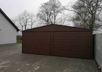 Garaże,garaż blaszany 6x5.6x6 wzmacniany struktura drewna