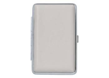 Papierośnica Skórzana SLIM na Cienkie Papierosy Jasny, Gołębi Szary Kolor