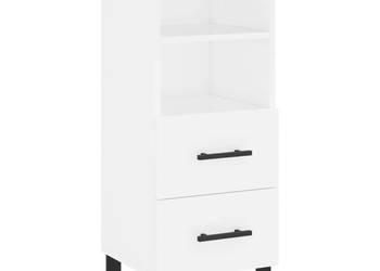 Szafka biała 345x34x90 cm materiał drewnopochodny WM-828692
