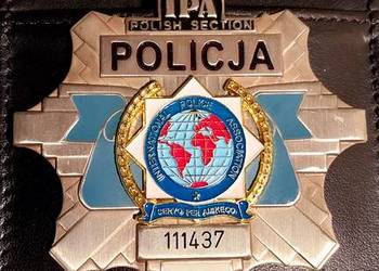 Odznaka policyjna IPA  etui kolekcjonerska