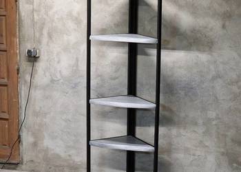 Regał NA WYMIAR narożny, dąb sosna loft industrialny mal. PROSZKOWO