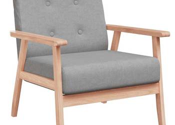 vidaXL Fotel, jasnoszary, tkanina(SKU:242225)