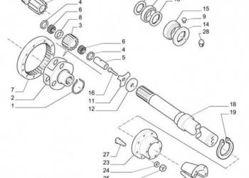 New Holland T6010 T6090 T6070 Piasta 47699301
