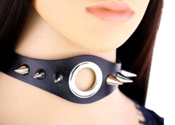 Obroża Naszyjnik Gothic Choker Gotycka Ćwieki Gotycka BDSM