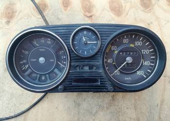 Mercedes W114 W115 licznik zegary vdo160 km/h listwa chrom Mercedes W114 W115 licznik zegary vdo160 km/h listwa chrom