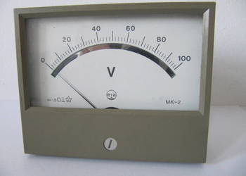Miernik tablicowy - woltomierz 100 V DC, ERA typu MK-2.