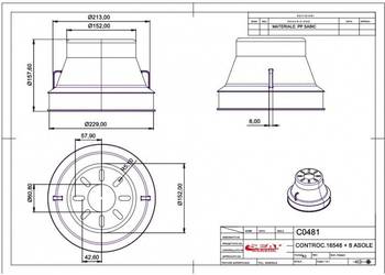 Osłona WOM z otworami montażowymi  229x157,60 C0481