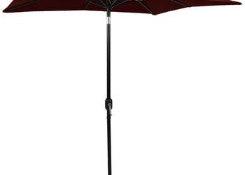 3-poziomowy parasol na aluminiowym słupku bordowy 2x2 m WM-313848