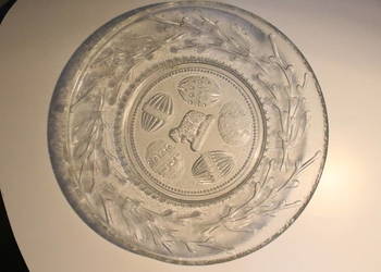 Szklana patera wielkanoc PRL