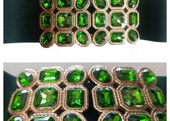 Pasek Damski-GUMA OZDOBNA BIŻUTERIA /cekiny /kamienie