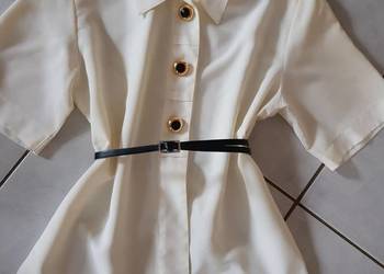 XL- Vintage kremowa bluzka retro