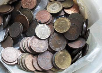 Stare Monety pfennig 1, 2 i 5 ponad 600 sztuk Niemcy
