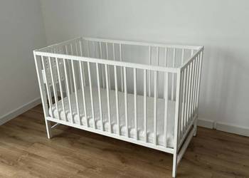 Łóżeczko dziecięce z materacem hilding dobranocka bardzo dobry stan