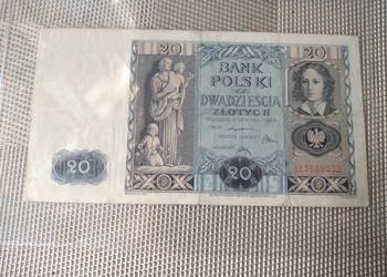 Stary banknot 20 zł 1936r. II RP
