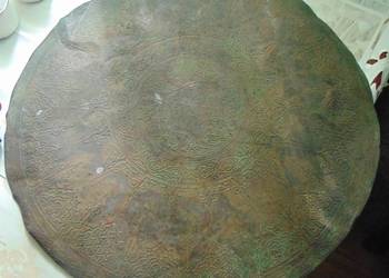 Wizerunek Gryfa z ludzką głową w koronie - puncowanie brąz Persja Wizerunek Gryfa z ludzką głową w koronie - puncowanie brąz Persja