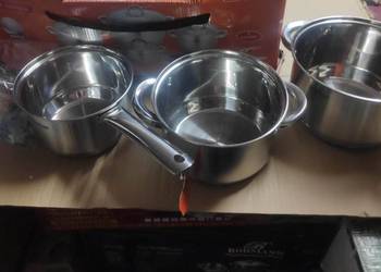 Garnki Komplet garnków 12 el Hoffner grubsze dna indukcja gaz