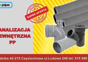 Rury kanalizacyjne kanalizacja wewnętrzna PP