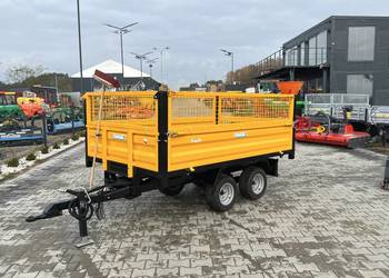 Przyczepka przyczepa DO MINI CIĄGNIKA 1.5-2T z kiprem i oświetleniem tandem