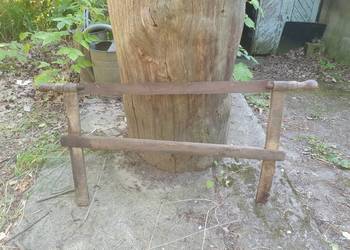 Piła ramowa stolarska przedwojenna stara dwuosobowa zabytkowa antyk