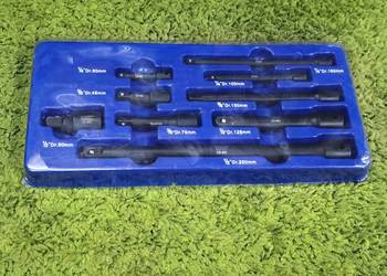 zestaw przedłużek udarowych 9 el jak nowe  DPD