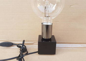 Lampka nocna stołowa KOSTKA LOFT 1x60W E27 WYPRZEDAŻ