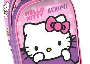 Piórnik 2 Przegrody Motyw 3D Hello Kitty