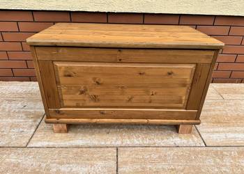 Skrzynia drewniana Ikea kufer schowek siedzisko szafka ławka komoda