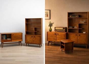 Meble z drewna PRL 66 rok Chełm lubelskie