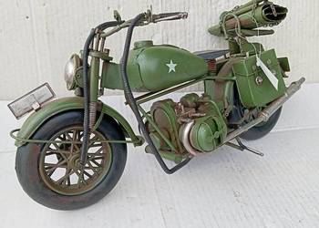 MOTOCYKL WOJSKOWY METALOWY RETRO REPLIKA!