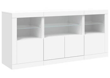Szafka z oświetleniem LED biała 1425x37x67 cm WM-3209065