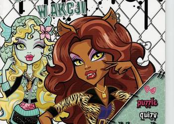 MONSTER HIGH upiorny umysł w akcji puzzle quizy kolorowanki Egmont