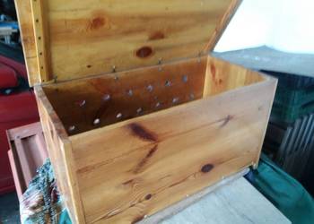 Ławko-skrzynia drewniana