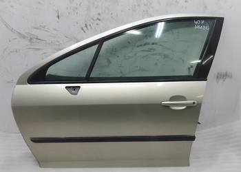 DRZWI LEWY PRZÓD KOMPLETNE PEUGEOT 407