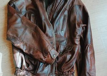 Kurtka Skórzana ELAZAR LEATHER | Rozmiar XXL | Vintage Look 90s