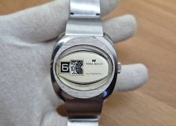 Rzadki automatyczny zegarek vintage XXw *Nina Ricci*