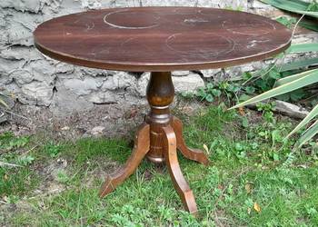 Stary stolik kawowy zabytek PRL do renowacji retro vintage