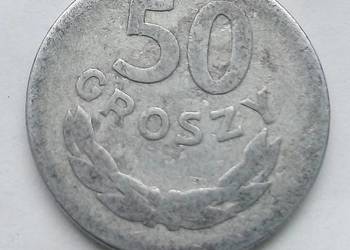 POLSKA-50 GROSZY-1957 r-AL-bz-
