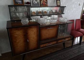 Vintage Komplet z Lat 50 - Kanapa, Krzesła, Ława ,Barek ,Stolik