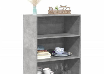 Szafka szarość betonu 70x41x93 cm materiał drewnopochodny WM-846372