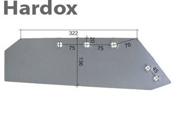 Lemiesz 300hektarów HARDOX MS1080/P części do pługa GASSNER