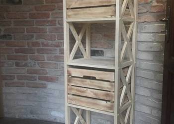 Regał przedpokój salon z wkładami 150x50x40 z czterema wklad