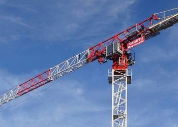 Żuraw budowlany dźwig budowlany dekarski prace montażowe TEREX CTT 182-8 T…
