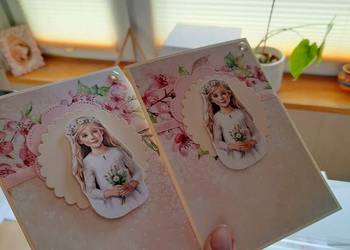 Zaproszenia personalizowane komunia(chłopak, dziewczynka)