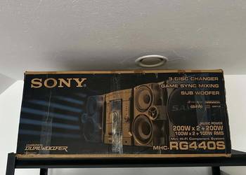 Wieża SONY MHC RG-440S ori karton i akcesoria