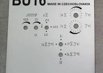 Szlifierka TOS BU16 Tabliczka Tabliczki