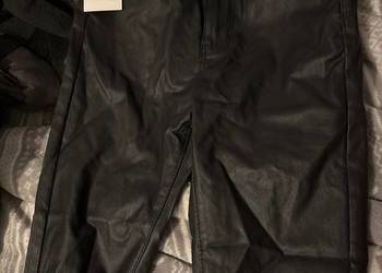 Spodnie czarne skórzane