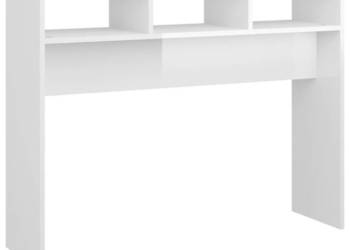 Stolik konsolowy biały wysoki połysk 105x30x80 cm WM-808311