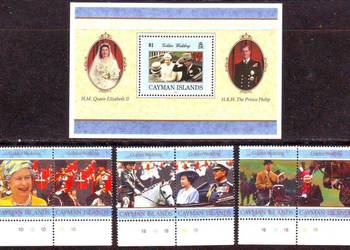 Zn. Kajmany Mi 772 - 7 + bl. 26 ** 1997